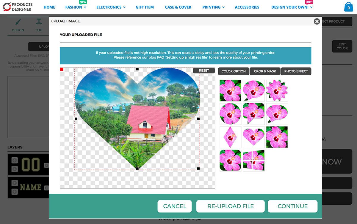 Ecommerce product customization software