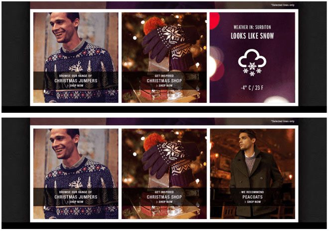 burton weather ad campaign Segmentation Ecommerce