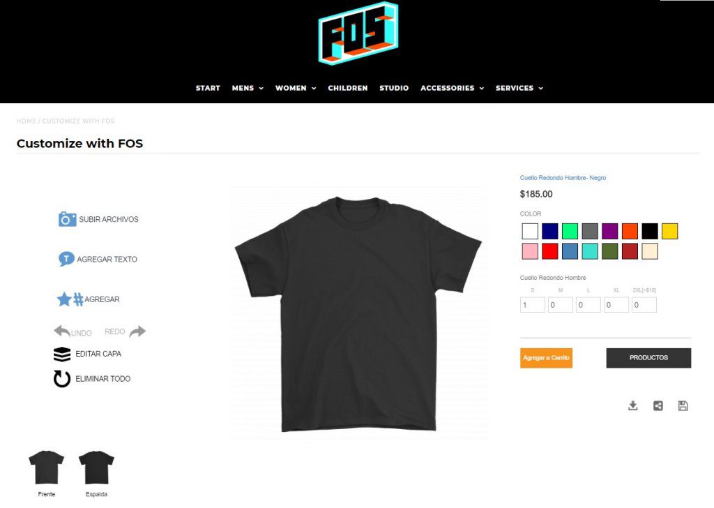 Inkybay - Personalizador de camisetas en español