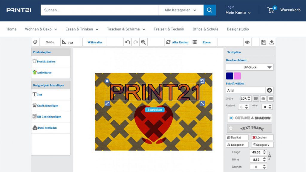 Print21 Gestalten Sie ihre individuellen Fotogeschenke