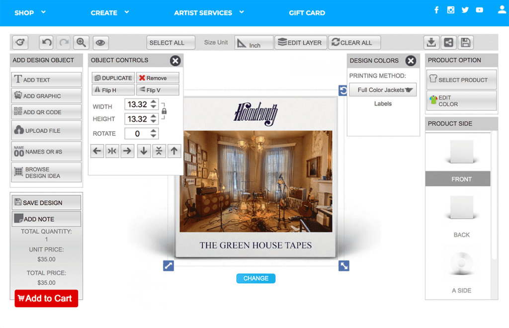 Inkybay Vinyl Record Customizer