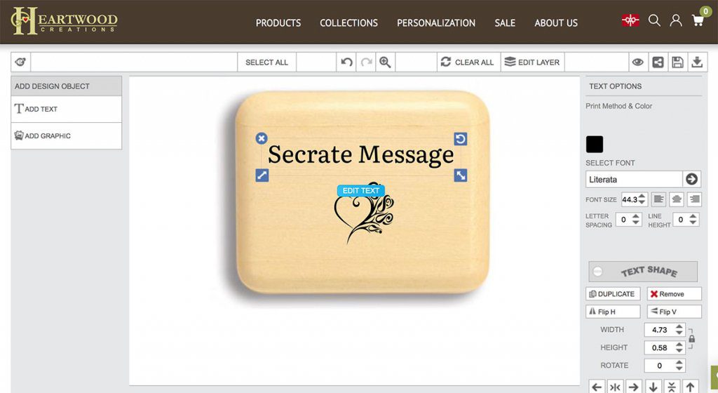 Shopify Wooden Engraving Personalization app