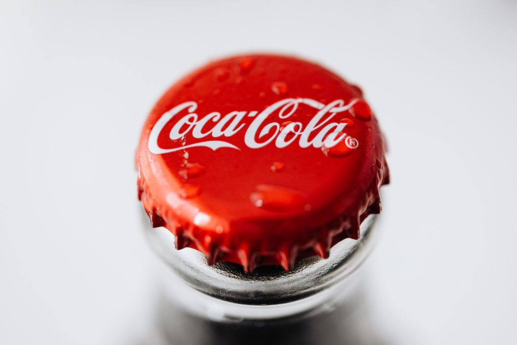 Coca-cola cap by laser marking