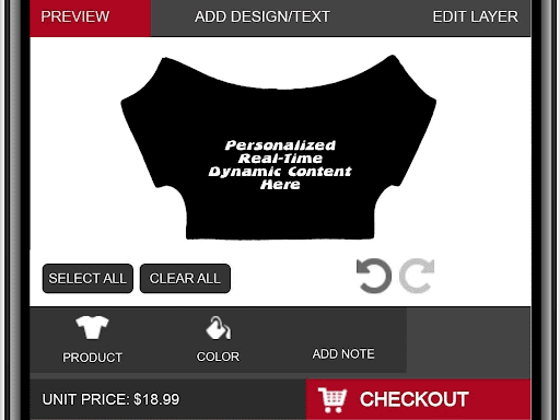 MyPillowPeople With Product Personalizer Mobile View