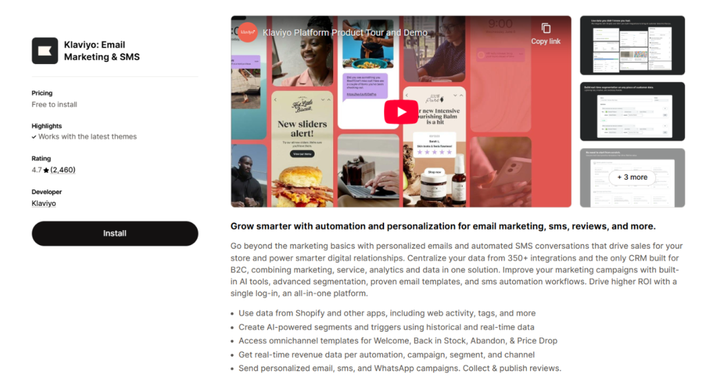 Klaviyo: Shopify Marketing Platform