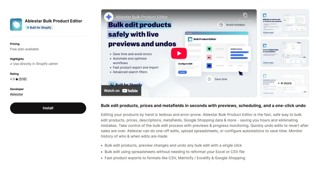 Ablestar-Bulk-product-Editor