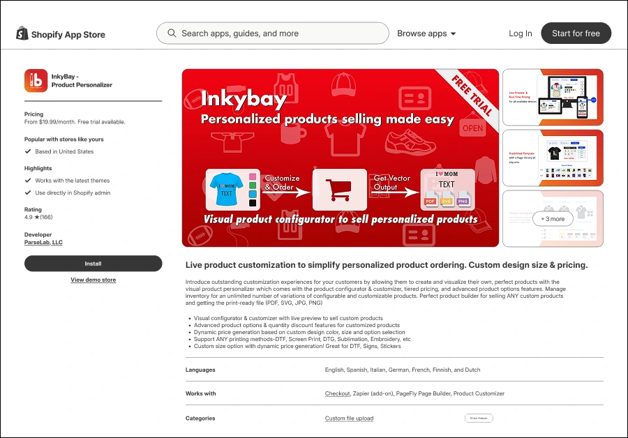 Inkybay - Product Personalizer app on the Shopify App Store