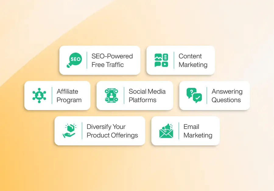 7 proven ways to get free traffic to your dropshipping store