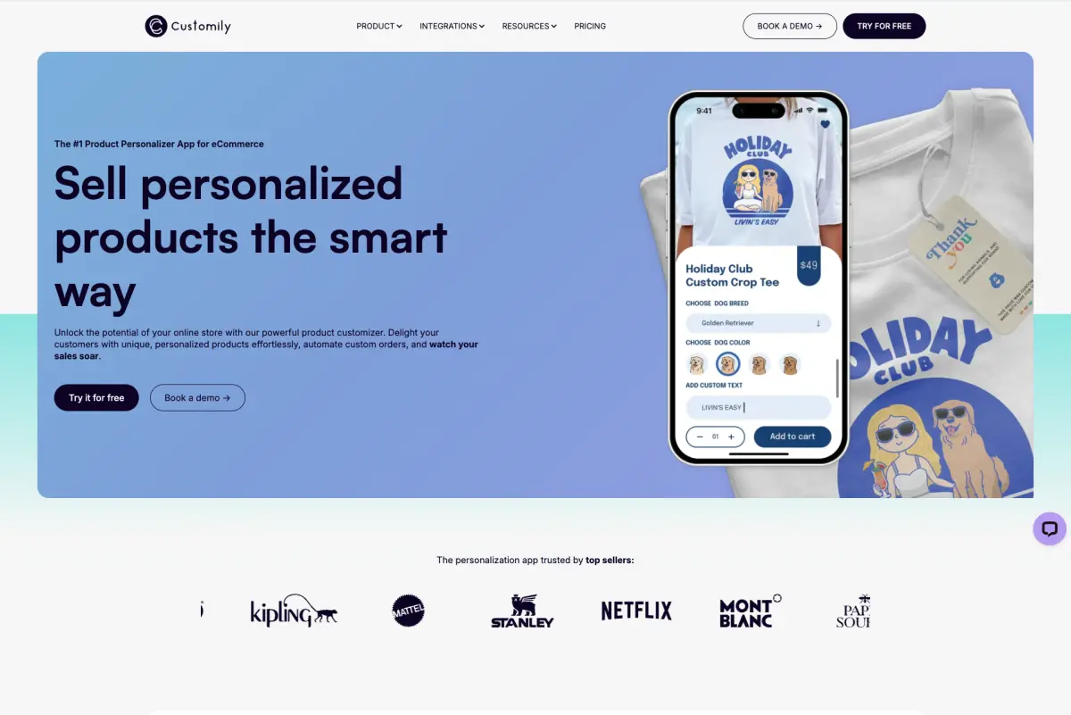 customily website overview